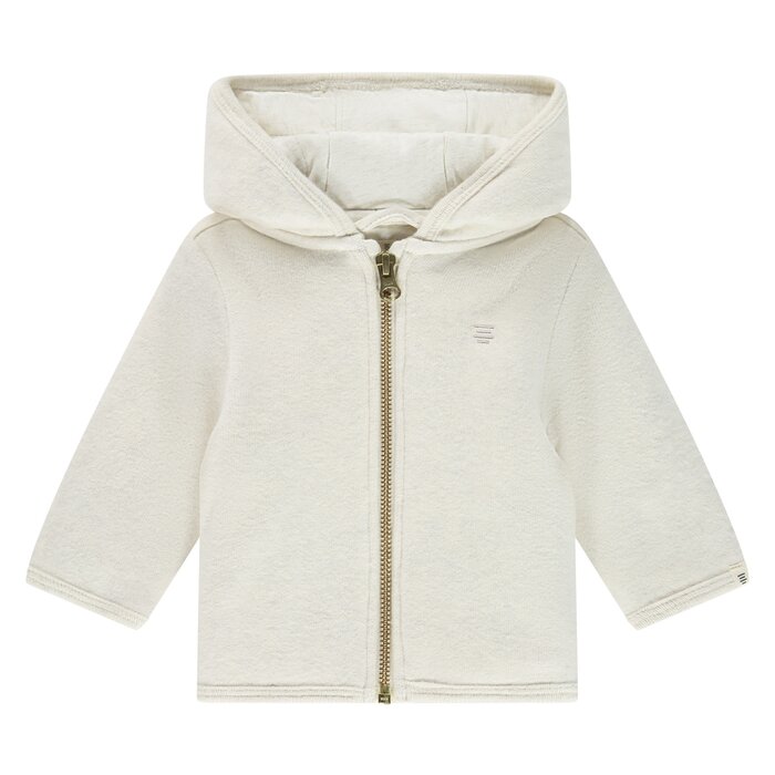 A Tiny Story baby jacket ecru melange