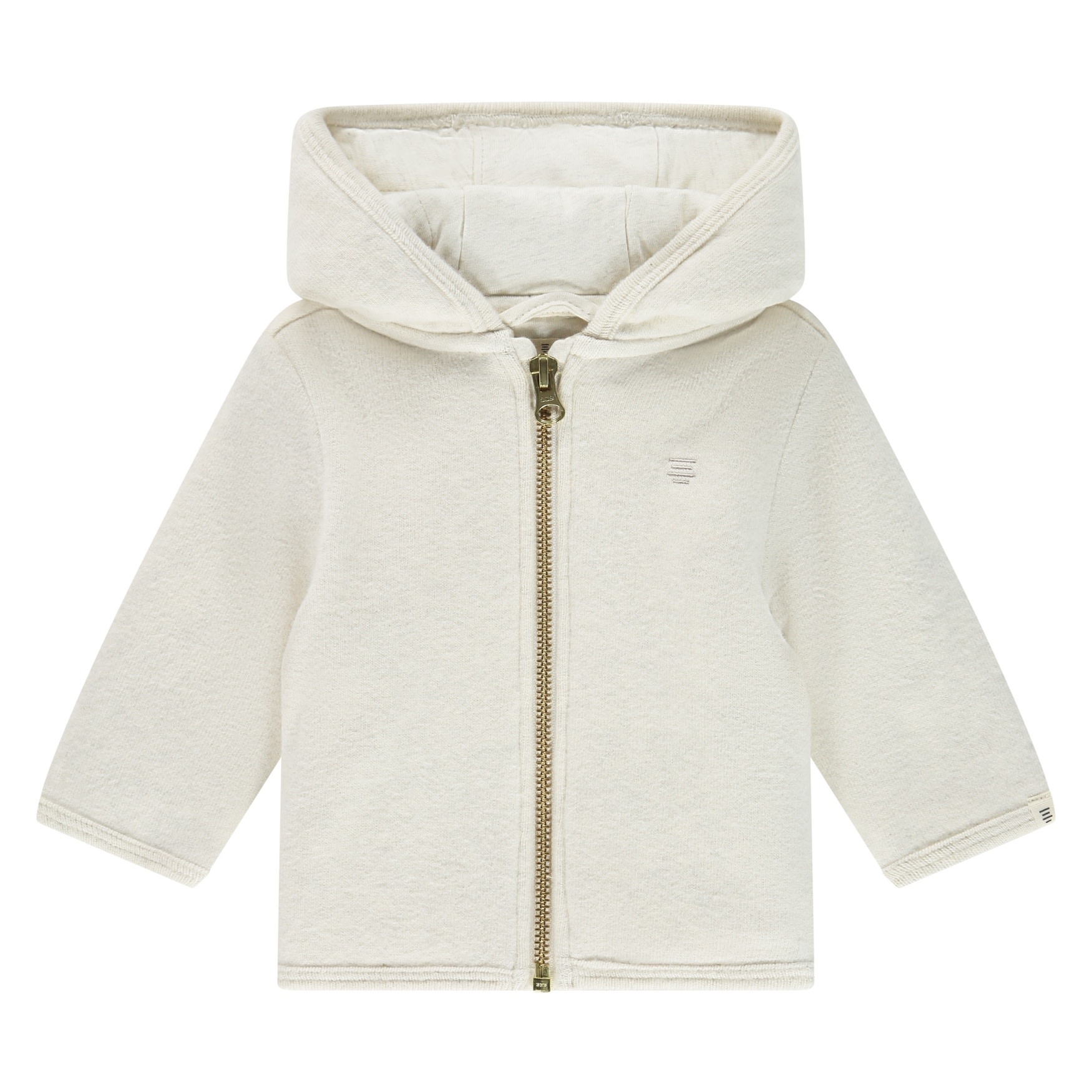 A Tiny Story baby jacket ecru melange