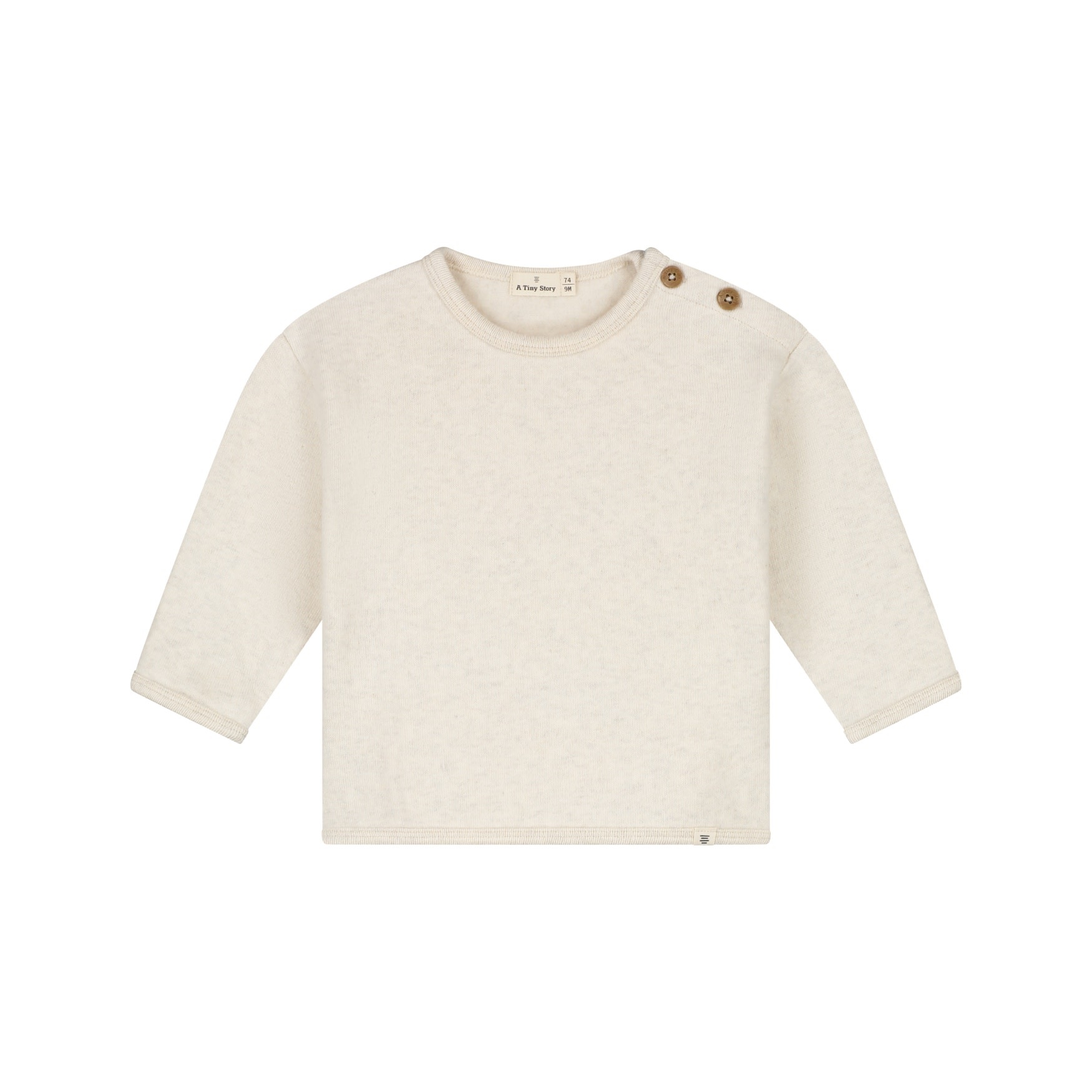 A Tiny Story baby pullover ecru melange TIN26129333