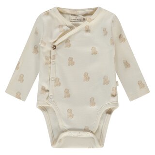 A Tiny Story baby romper long sleeve Ecru