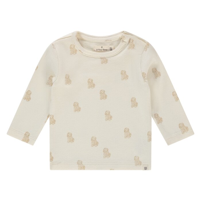 A Tiny Story baby t-shirt long sleeve Ecru