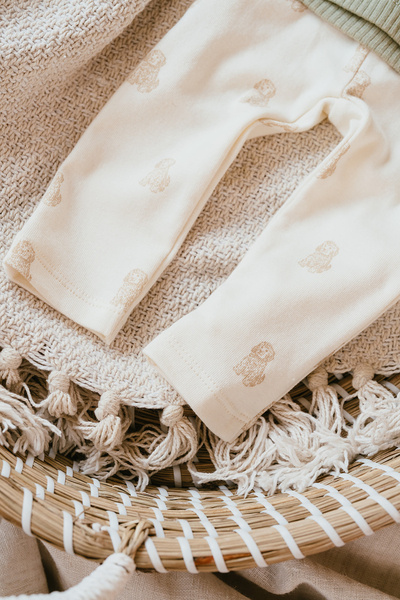 A Tiny Story baby pants Ecru