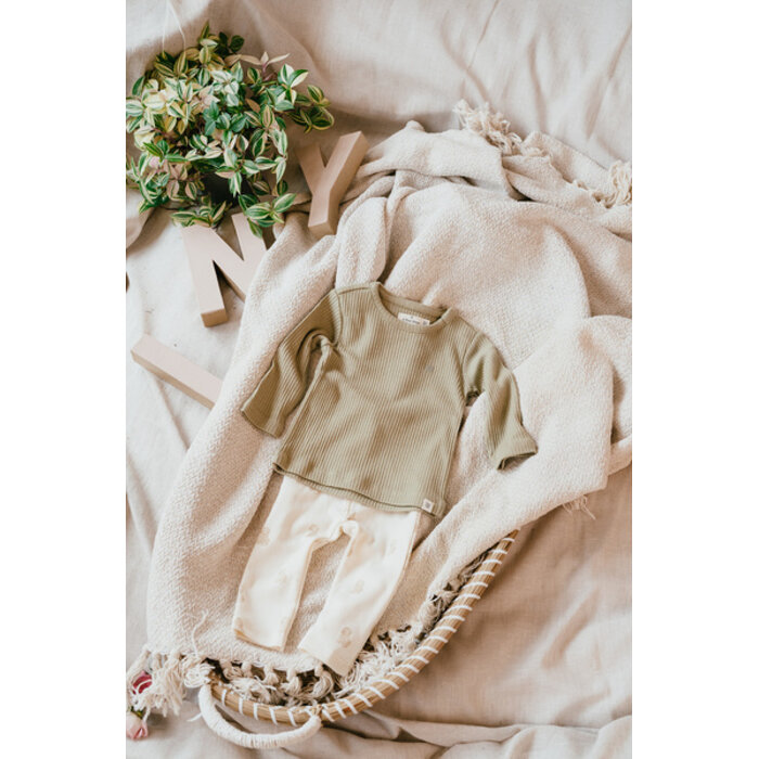 A Tiny Story baby t-shirt long sleeve Moss TIN26129633