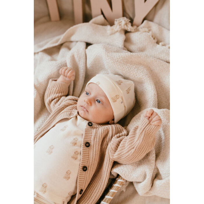 A Tiny Story baby cardigan Nougat