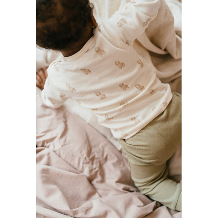 A Tiny Story baby t-shirt long sleeve Ecru