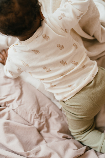 A Tiny Story baby t-shirt long sleeve Ecru