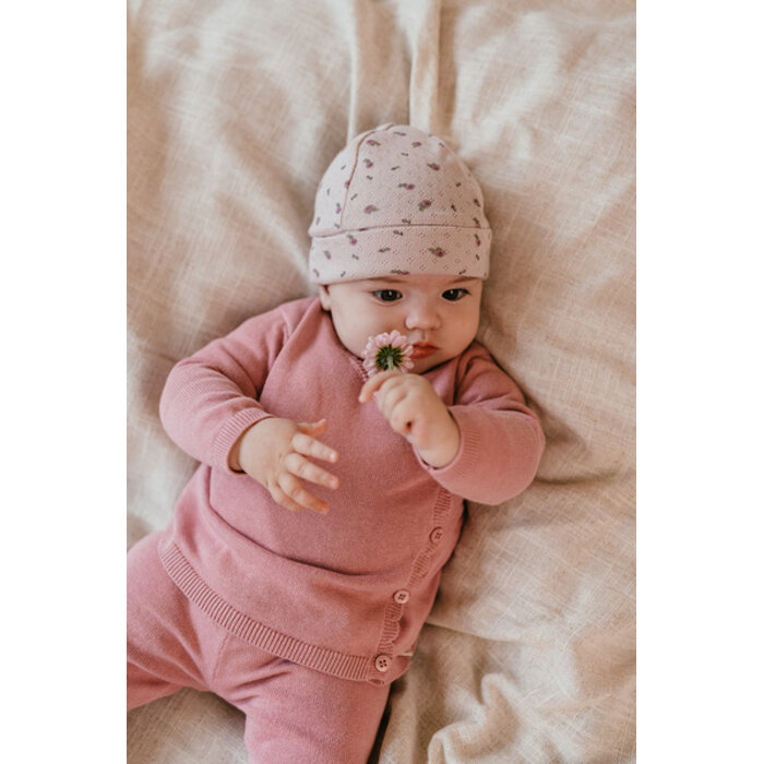 A Tiny Story baby cross body cardigan Rouge