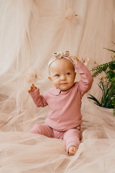 A Tiny Story baby t-shirt long sleeve Rouge