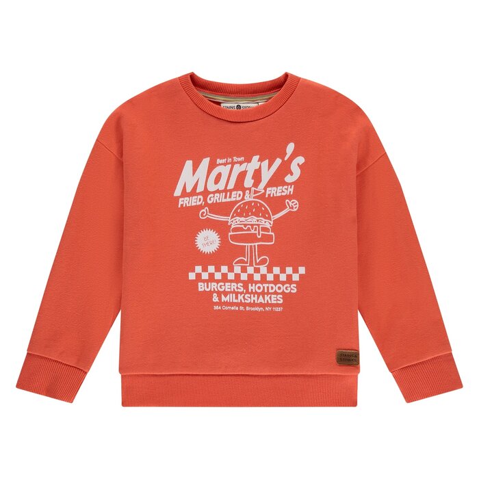 Stains & Stories boys sweatshirt Grapefruit