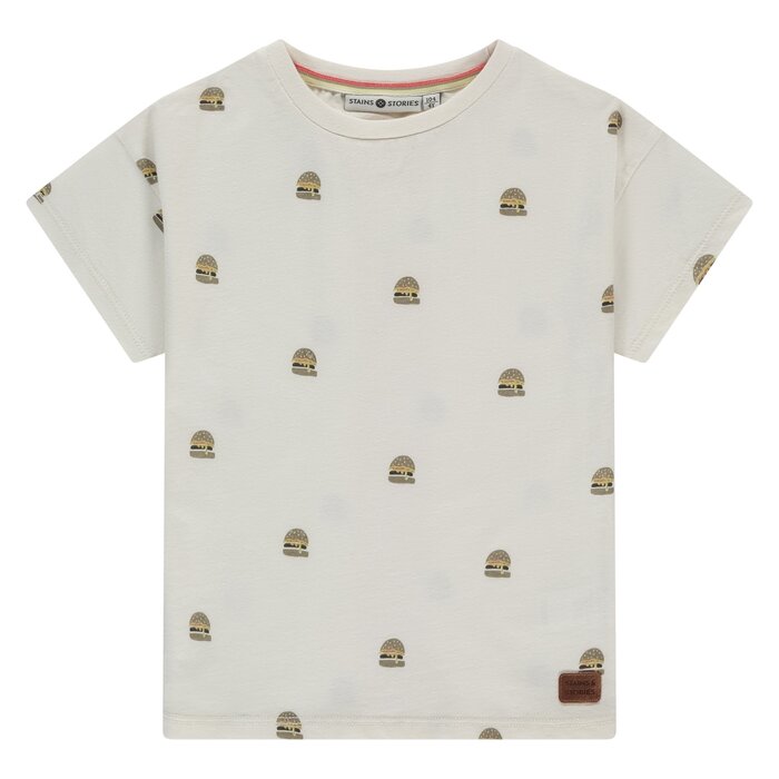 Stains & Stories boys t-shirt short sleeve Off-White