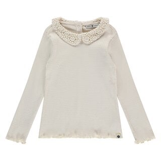 Stains & Stories girls t-shirt long sleeve Ivory