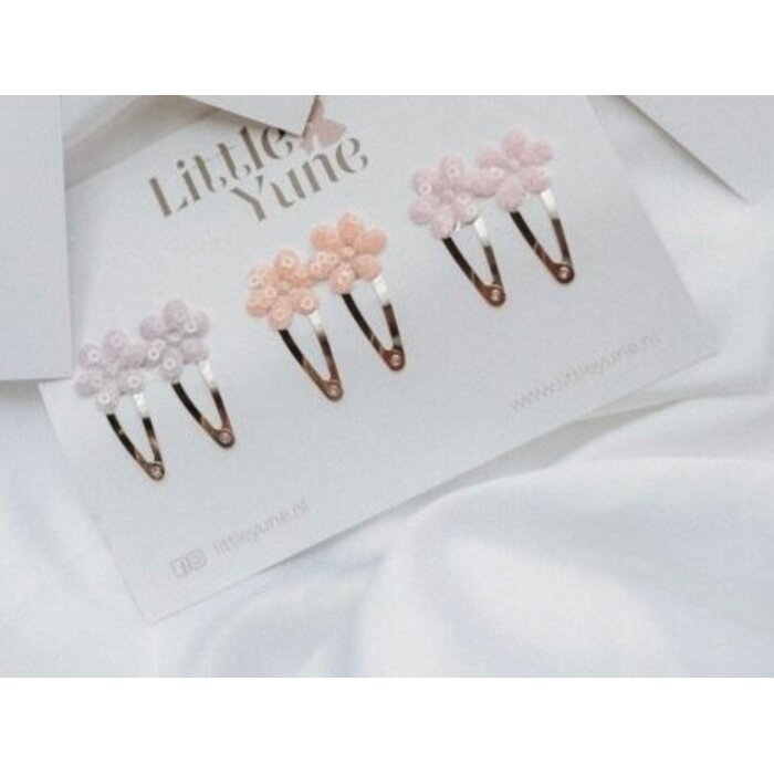 Little Yune Haarspeldjes | Set Mix van 6 – Floral Sparkle