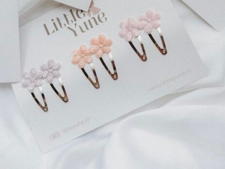 Little Yune Haarspeldjes | Set Mix van 6 – Floral Sparkle