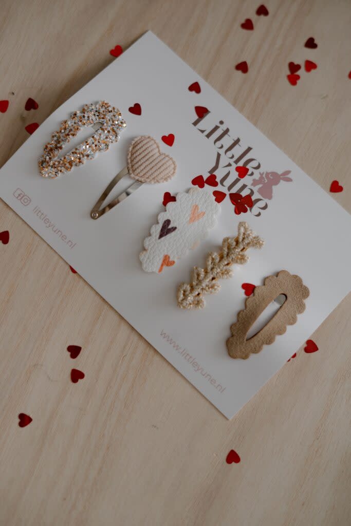 Little Yune Golden Heart Whisper– Klikklak Haarspeldjes Set