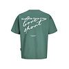 JCODUST SCRIPT BACK TEE SS MNI Turquoise