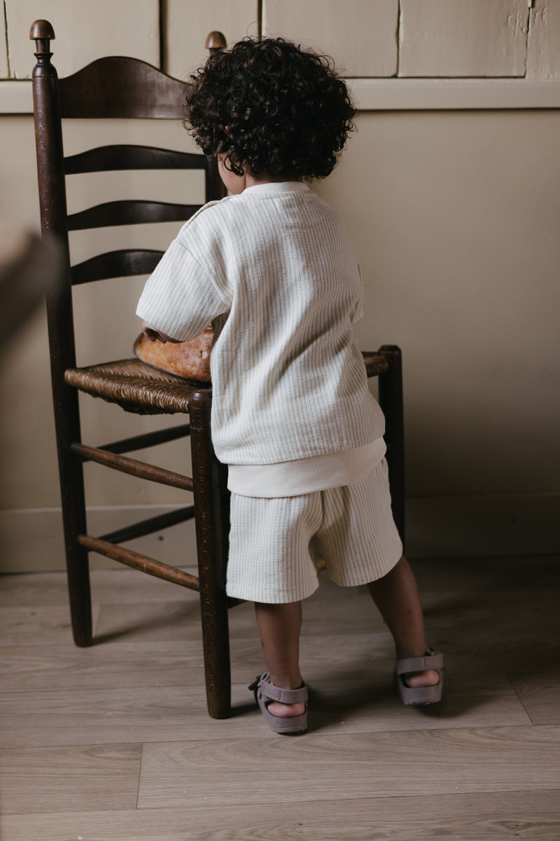 Levv Pants LS262BRUUN AOP Off White Stripe