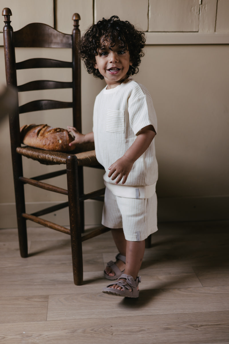 Levv Pants LS262BRUUN AOP Off White Stripe