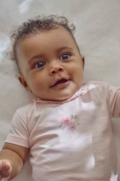 Little Dutch Romper korte mouw roze Blossom