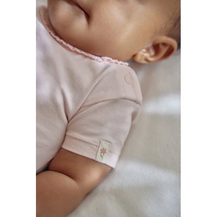 Little Dutch Romper korte mouw roze Blossom
