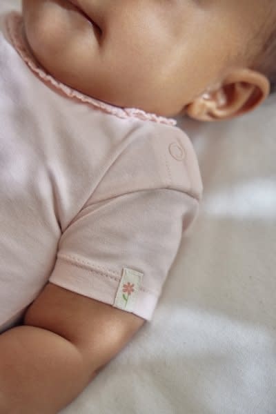 Little Dutch Romper korte mouw roze Blossom