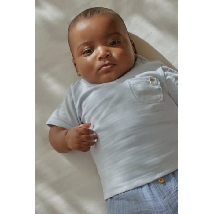 Little Dutch T-shirt korte mouw blauw Baby Blue