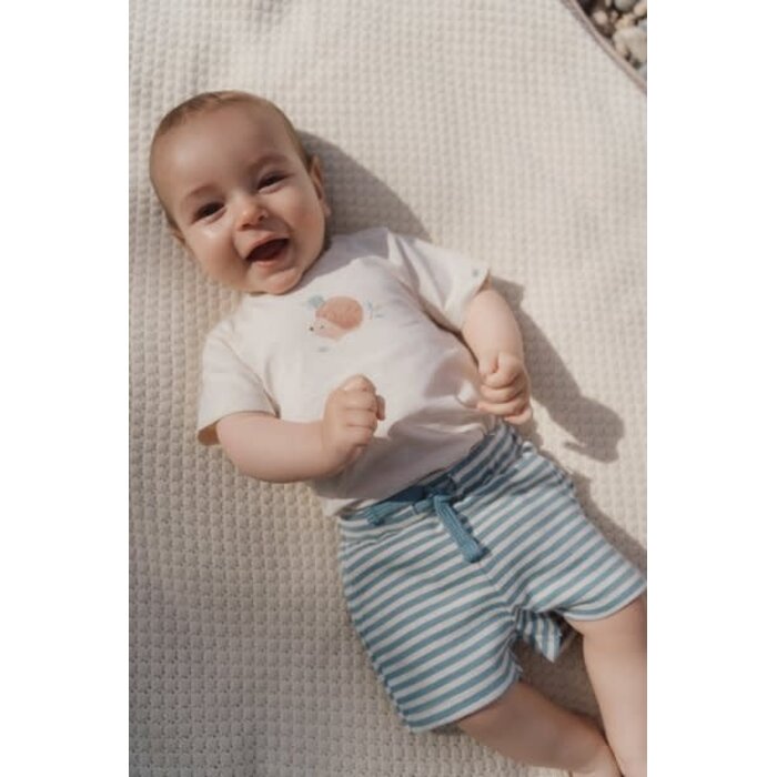 Little Dutch Korte broek blauw Stone Blue stripe