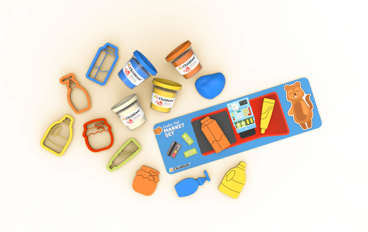 ChildGen PLAY DOUGH PAW PALS SERIES – MARKET SET