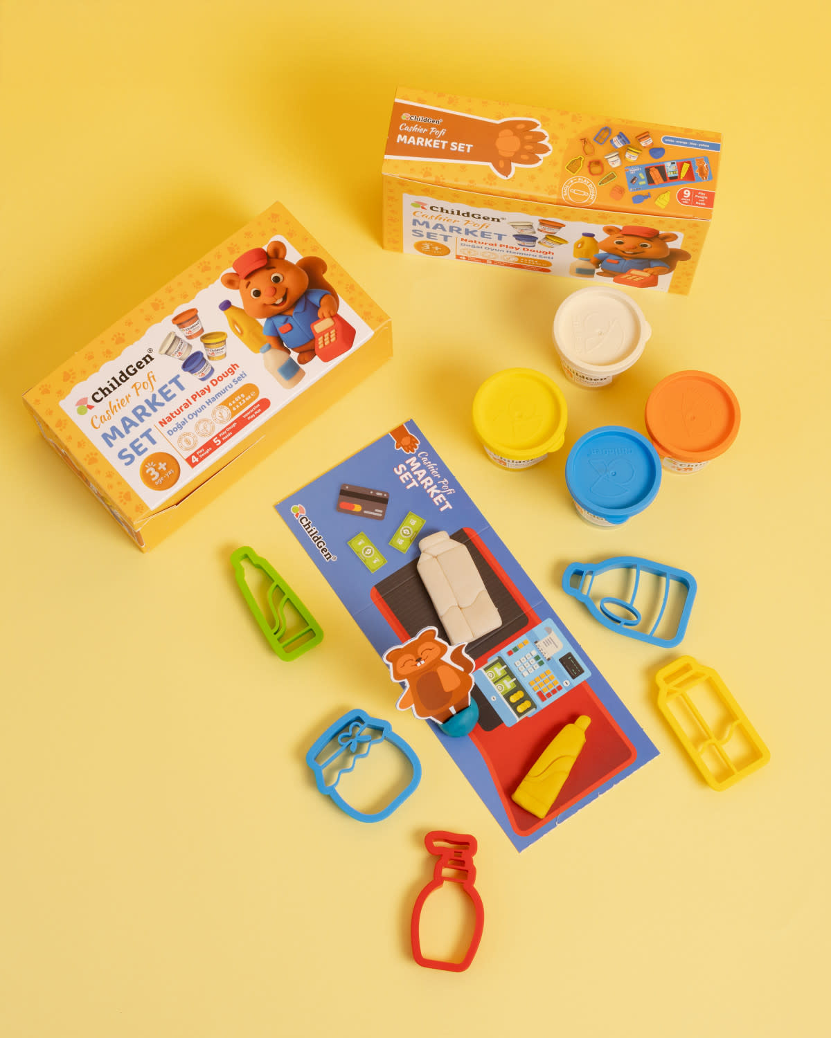 ChildGen PLAY DOUGH PAW PALS SERIES – MARKET SET