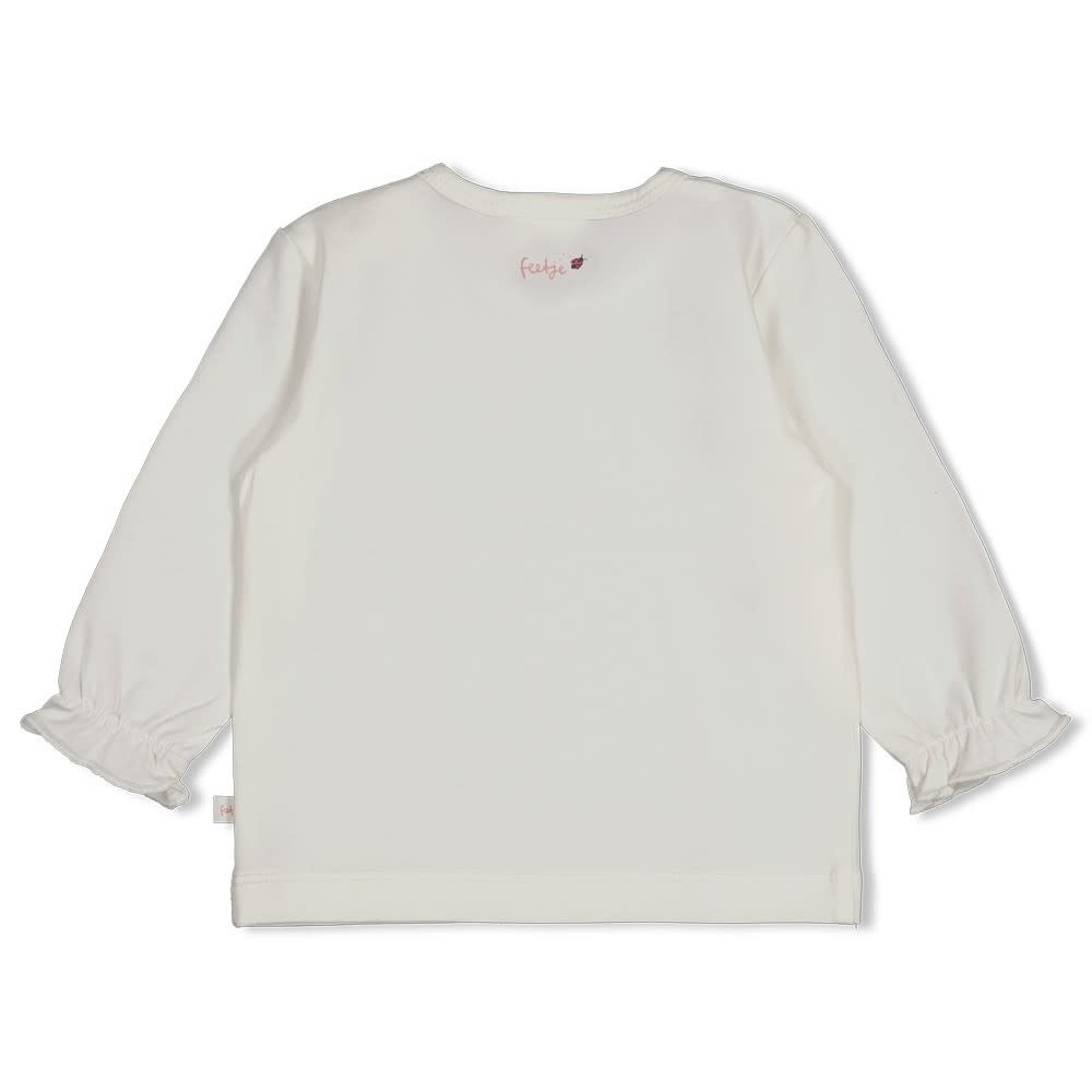 Feetje Longsleeve Offwhite - Ladybug
