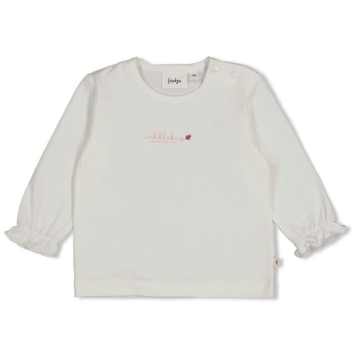 Feetje Longsleeve Offwhite - Ladybug