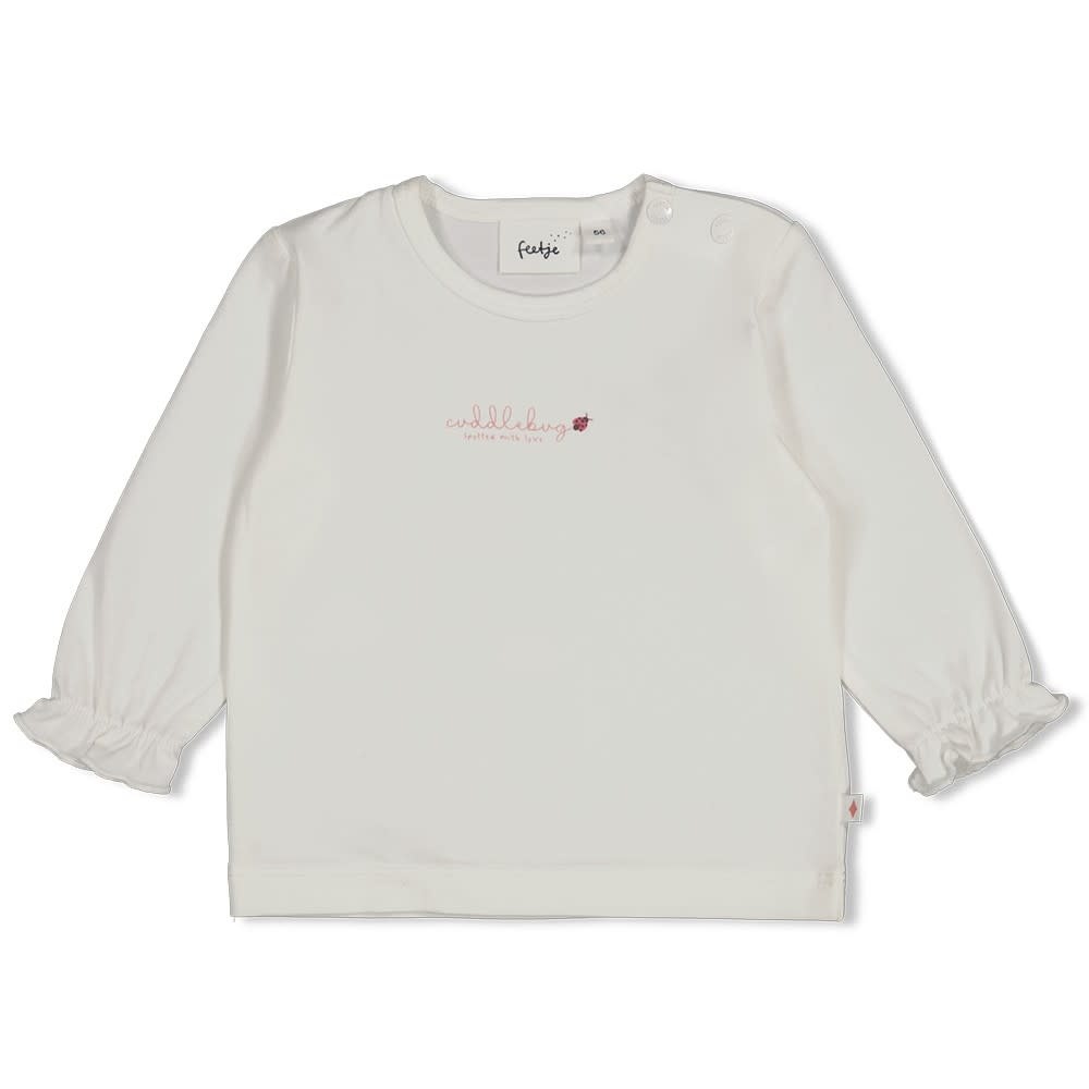 Feetje Longsleeve Offwhite - Ladybug