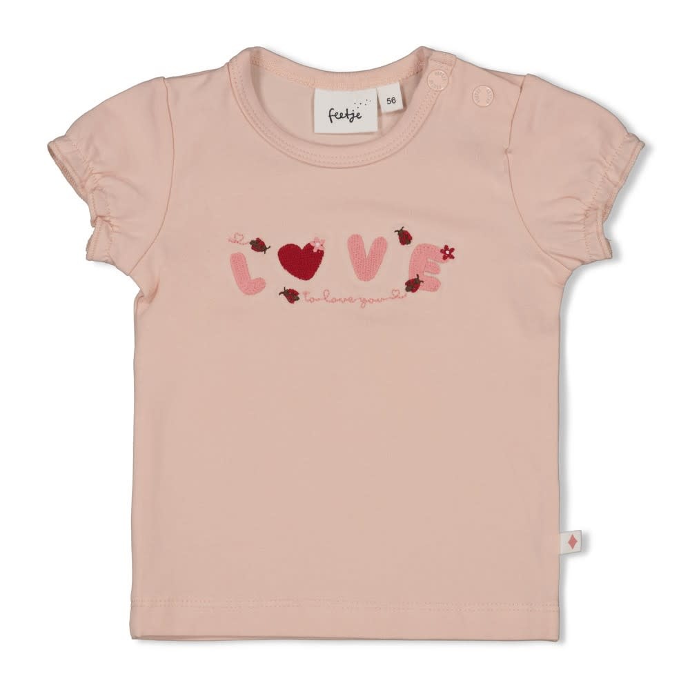Feetje T-shirt l.Roze - Ladybug