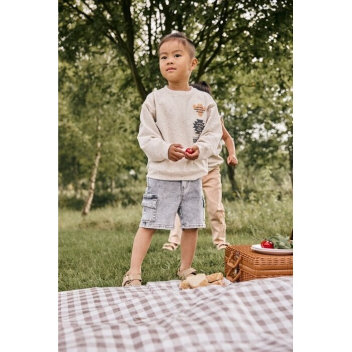 Daily7 Denim Cargo Shorts Grey Denim