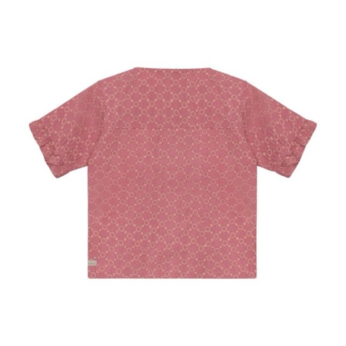 Daily7 Shirt Ruffle Broderie Heather Rose