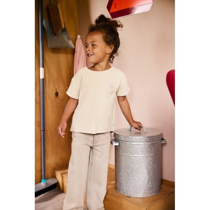 Daily7 T-shirt Backprint Sandshell