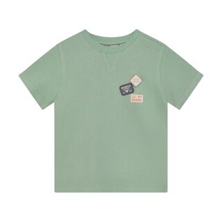 Daily7 T-shirt Basic Badge Green Milieu