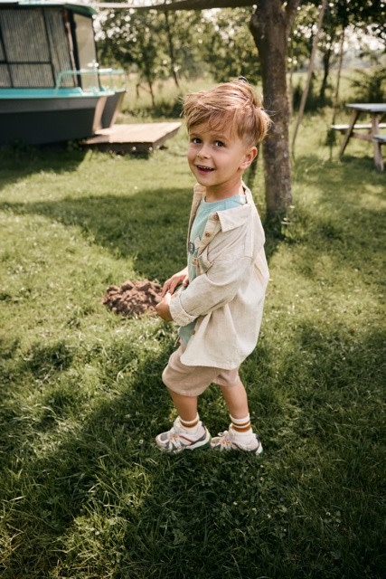 Daily7 T-shirt Basic Badge Green Milieu