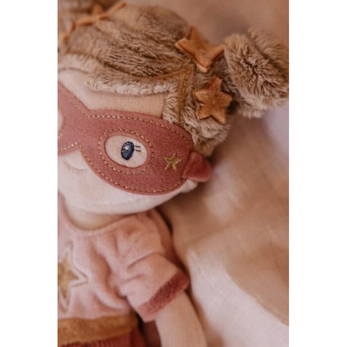 Little Dutch LD Knuffelpop super hero Rosa 35cm GRS
