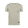 T-shirt long back Olive