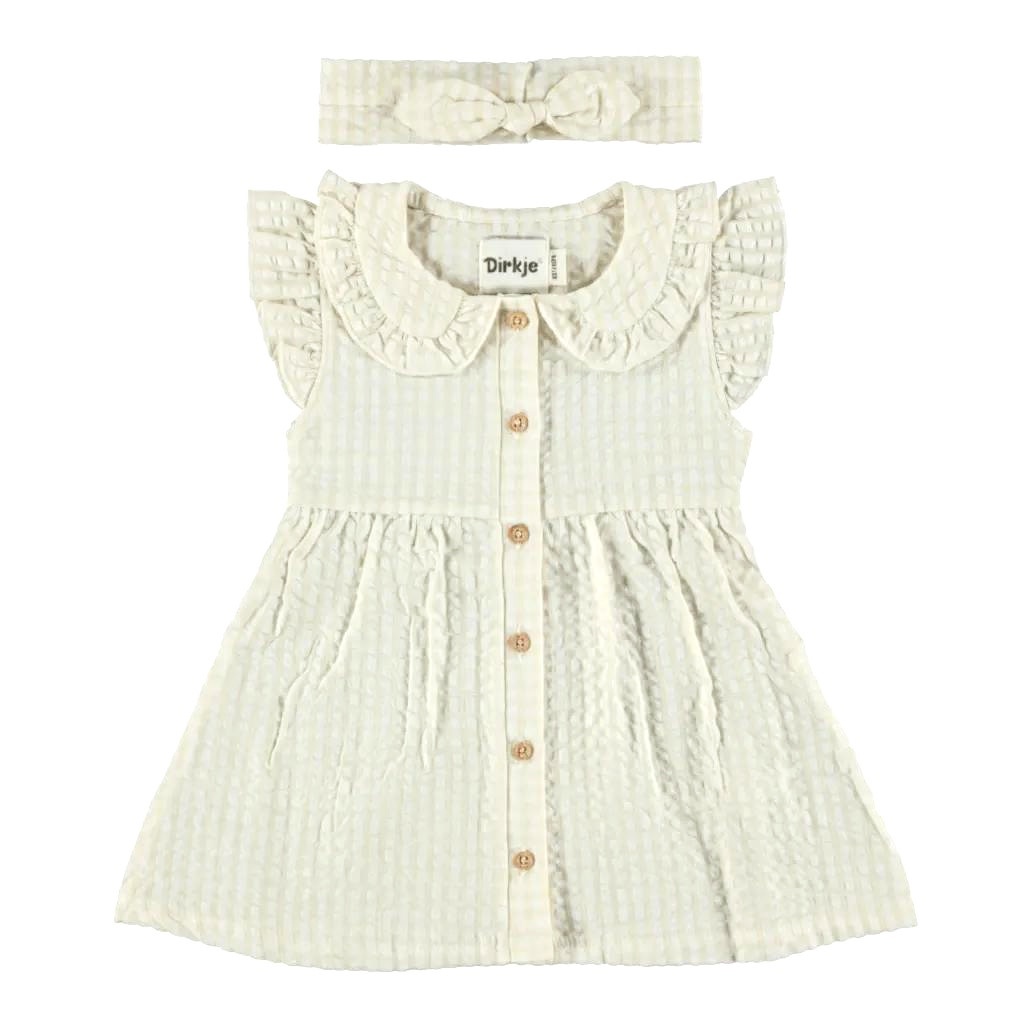 Dirkje Dress ss Sand, Headband