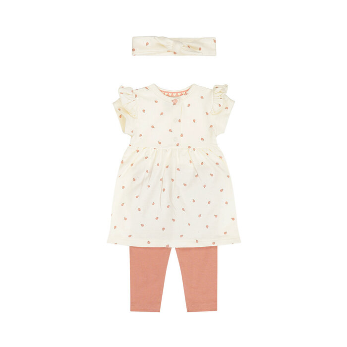 Dirkje 3 pc set Off-white, Dress ss, Leggings, Headband