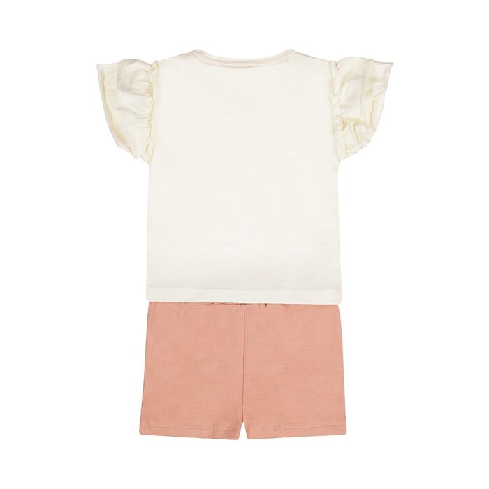 Dirkje 2 pc set Off-white, T-shirt, Shorts