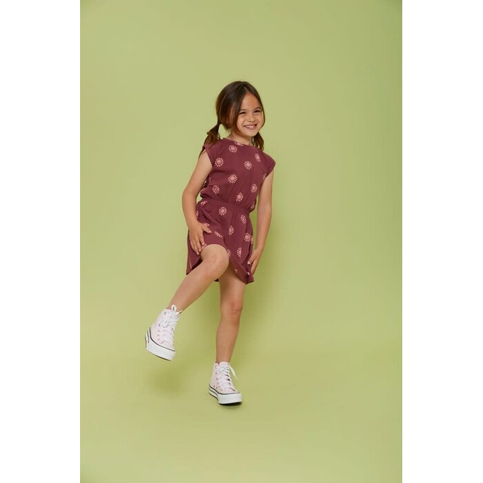 Jubel Jurk AOP Bordeaux - Salsa Sunset