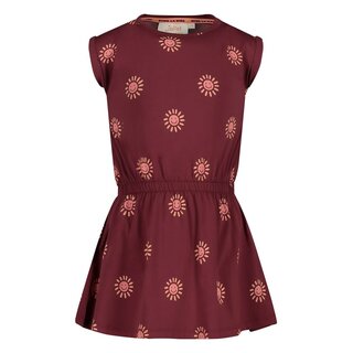 Jubel Jurk AOP Bordeaux - Salsa Sunset