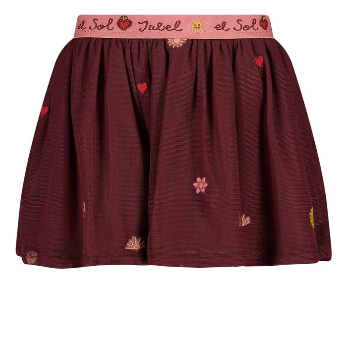 Jubel Rok tule Bordeaux - Salsa Sunset