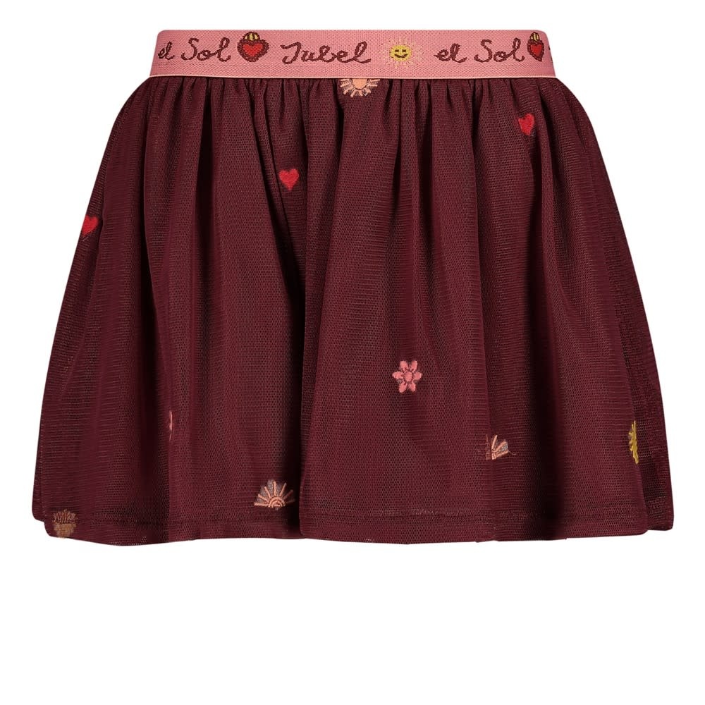 Jubel Rok tule Bordeaux - Salsa Sunset