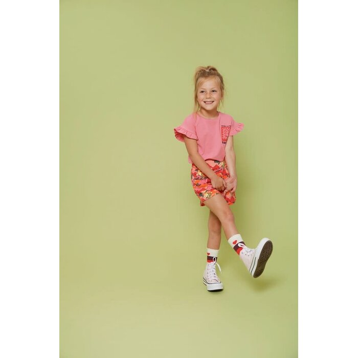 Jubel T-shirt met backprint Roze - Salsa Sunset