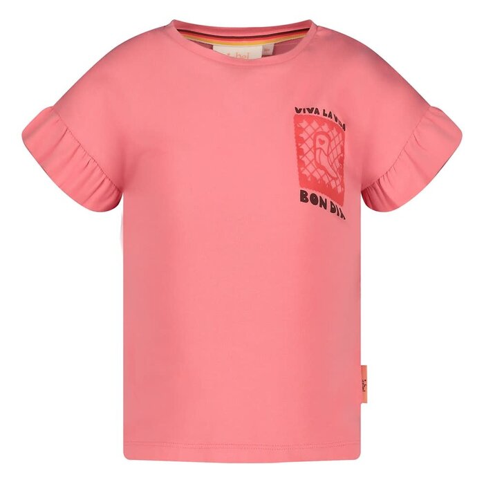 Jubel T-shirt met backprint Roze - Salsa Sunset