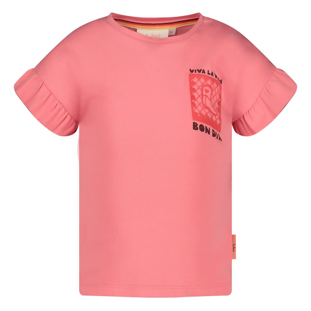 Jubel T-shirt met backprint Roze - Salsa Sunset