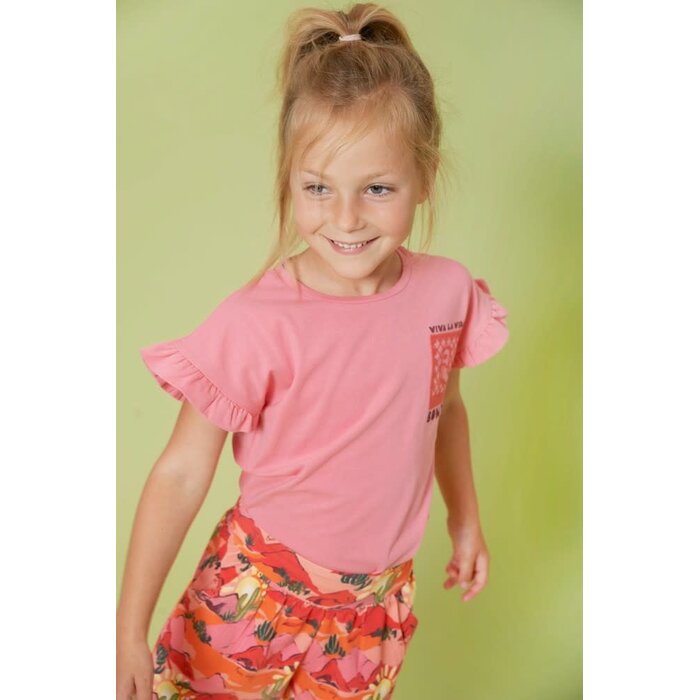 Jubel Short AOP Zalm - Salsa Sunset